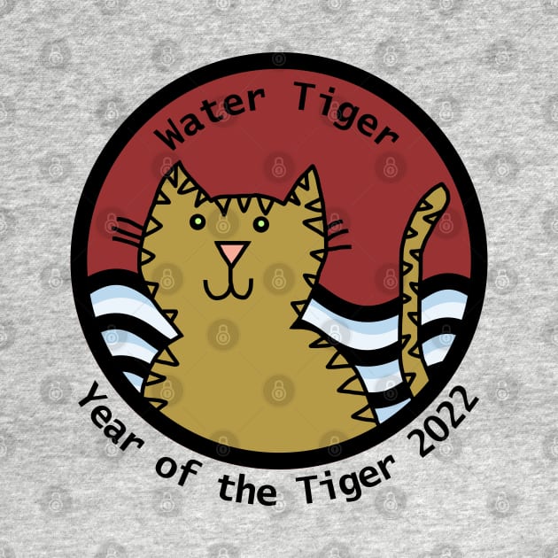 Year of the Tiger 2022 Water Tiger by ellenhenryart